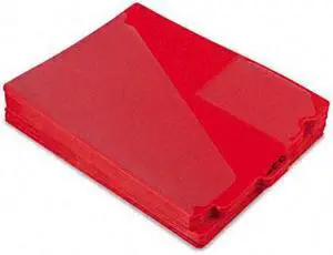 Pendaflex 13541 Out Guides, Center "OUT" Tab, Vinyl, Letter, Red, 50/Box