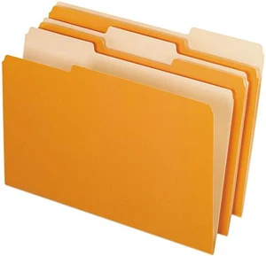 Pendaflex 1531/3ORA Two-Tone File Folders, 1/3 Cut Top Tab, Legal, Orange/Light Orange, 100/Box Pendaflex 1531/3ORA Two-Tone File Folders, 1/3 Cut Top Tab, Legal, Orange/Light Orange, 100/Box