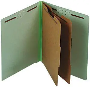 Pendaflex 23224 Extra-Hvy Pressboard Classification Folders, Letter, Six-Section, 10/Box
