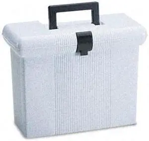 Pendaflex 41737 Portafile File Storage Box, Letter, Plastic, 14-7/8 x 7-3/8 x 11-7/8, Granite
