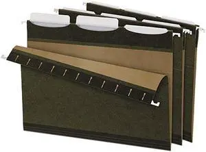 Pendaflex 42620 Ready-Tab Lift Tab Reinforced Hanging 1/3 Tab Folder, Letter, Stnd Green, 25/Box, 1 Box