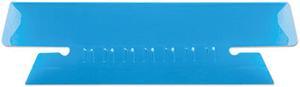 Pendaflex 43-1/2-BLU Hanging File Folder Tabs, 1/3 Tab, 3 1/2 Inch, Blue Tab/White Insert, 25/Pack
