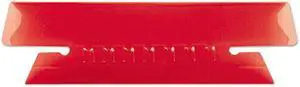 Pendaflex 43-1/2-RED Hanging File Folder Tabs, 1/3 Tab, 3 1/2 Inch, Red Tab/White Insert, 25/Pack