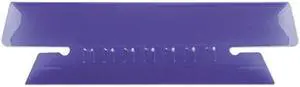 Pendaflex 43-1/2-VIO Hanging File Folder Tabs, 1/3 Tab, 3 1/2 Inch, Violet Tab/White Insert, 25/Pack