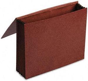 Pendaflex 60545 Premium Reinforced Five Inch Expansion Wallets, Red Fiber, Letter, Red