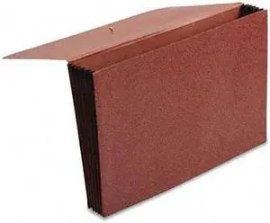 Pendaflex 60575 Premium Reinforced Five Inch Expansion Wallets, Red Fiber, Legal, Red