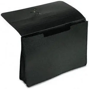 Pendaflex 82014 Five Inch Expanding Portfolio, One Pocket, Poly, Legal, Black