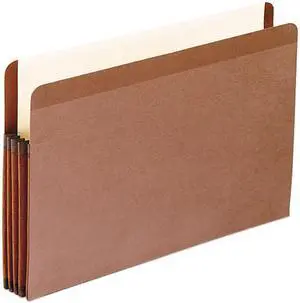 Pendaflex 85363 3 1/2 Inch Expansion File, Straight Cut, Red Fiber/Manila, Legal, 10/Box