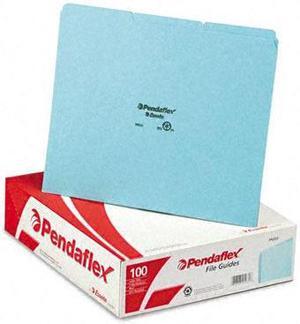 Pendaflex PN203 Top Tab File Guides, Blank, 1/3 Tab, 25 Point Pressboard, Letter, 100/Box