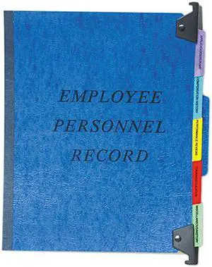 Pendaflex SER-2-BL Hanging Personnel Folders, 1/3 Cut Top Tab, Letter, Blue