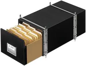 Bankers Box 00512 StaxOnSteel Storage Box Drawer, Legal, Steel Frame, Black, 6/Carton
