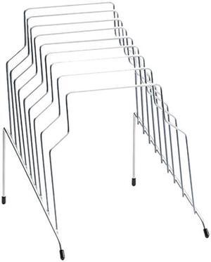 Fellowes 72604 Step File, Eight Sections, Wire, 10 1/8 x 12 1/8 x 11 7/8, Silver