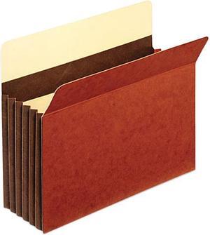 Globe-Weis C1534GHD 5 1/4 Inch Expansion Accordion Pocket, Straight Cut, Letter, Redrope, 10/Box
