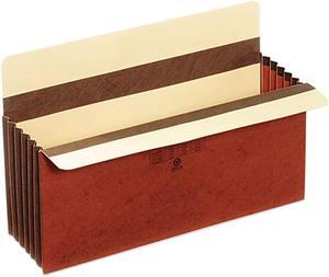 Globe-Weis C1536GHD 5 1/4 Inch Expansion Accordion Pocket, Straight Cut, Redrope, Legal, 10/Box