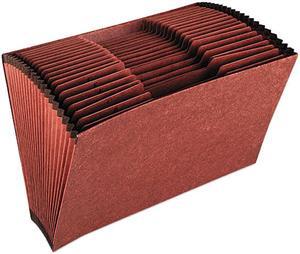 Globe-Weis R219AHD Accordion Open Top File, 21 Pockets, 1/3 Tab, Legal, Brown