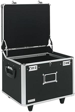 Vaultz VZ01270 Lock Mobile File Chest Storage Box, Letter/Legal, Black
