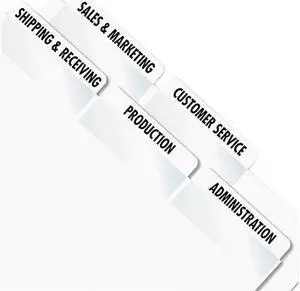 Redi-Tag 39170 Laser Printable Index Tabs, 2 x 7/8, White, 300/Pack