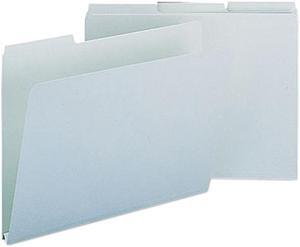 Smead 13230 Recycled Folder, One Inch Expansion, 1/3 Top Tab, Letter, Gray Green, 25/Box