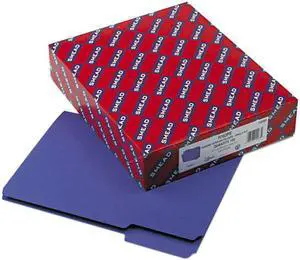 Smead 10283 Interior File Folders, 1/3 Cut Top Tab, Letter, Purple, 100/Box