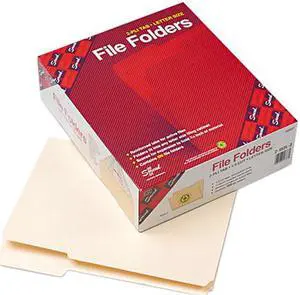 Smead 10337 File Folder, 1/3 Cut Third Position, Reinforced Top Tab, Letter, Manila, 100/Box
