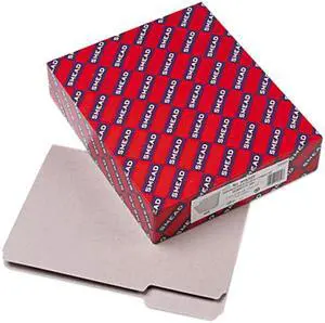 Smead 10251 Interior File Folders, 1/3 Cut Top Tab, Letter, Gray, 100/Box