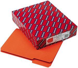 Smead 10259 Interior File Folders, 1/3 Cut Top Tab, Letter, Orange, 100/Box