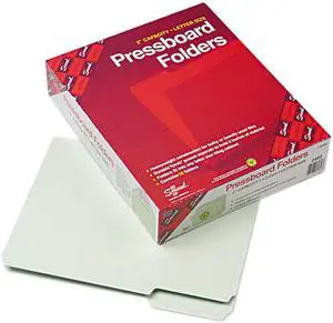 Smead 13234 Recycled Folder, Two Inch Expansion, 1/3 Top Tab, Letter, Gray Green, 25/Box