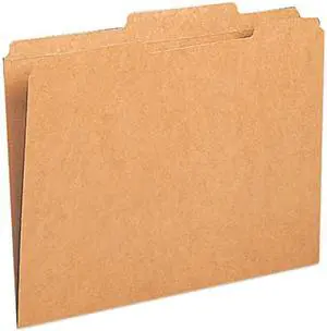 Smead 10776 Kraft File Folder, 2/5 Cut Right, Two-Ply Top Tab, Letter, Brown, 100/Box