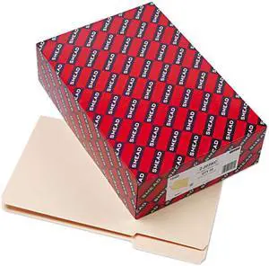 Smead 15405 Heavyweight File Folders, 1/3 Tab, 1 1/2 Inch Expansion, Legal, Manila, 50/Box