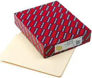 Smead 24100 Shelf Folders, Straight Cut, Single-Ply End Tab, Letter, Manila, 100/Box