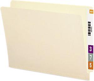 Smead 24110 Straight Cut End Tab Folders, 9 1/2 Inch Front, Letter, Manila, 100/Box