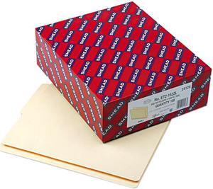 Smead 24128 Folders, 1/2 Cut Bottom, Reinforced End Tab, Letter, Manila, 100/Box