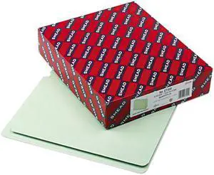Smead 26200 Heavy Duty Folders, End Tab, One Inch Expansion, Letter, Gray Green, 25/Box
