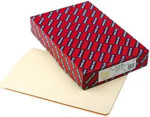 Smead 27100 Shelf Folders, Straight Cut, Single-Ply End Tab, Legal, Manila, 100/Box