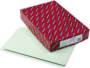 Smead 29210 Heavy Duty Folders, End Tab, Two Inch Expansion, Legal, Gray Green, 25/Box