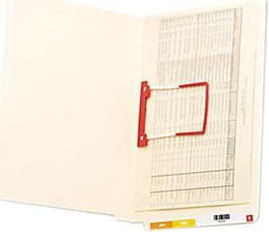 Smead 34112 U-Clip File Folders, Straight Tab, Letter, Manila, 50/Box