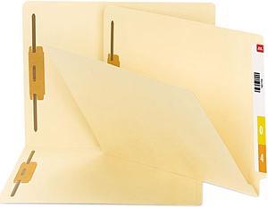 Smead 34160 B Style Fastener File Folders, Straight Tab, Letter, Manila, 50/Box