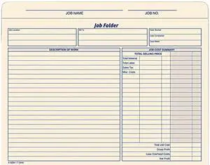 Tops 3440 Jacket Style Job Folders, Straight, Index Top Tab, Letter, Manila, 20/Pack