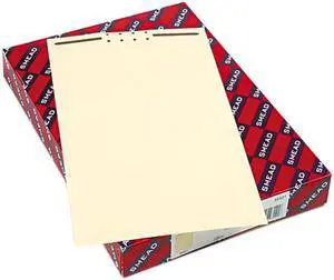 Smead 35521 Recycled Legal Size File Backs with Prong Fasteners, 2" Capacity, 100/Box