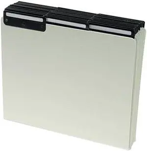 Smead 50534 Recycled Tab File Guides, Blank, 1/3 Tab, Pressboard, Letter, 50/Box