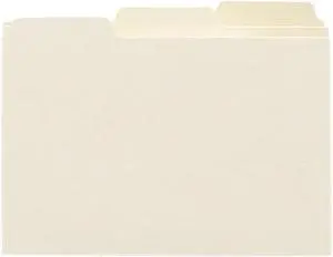 Smead 56030 Self-Tab Card Guides, Blank, 1/3 Tab, Manila, 4 x 6, 100/Box