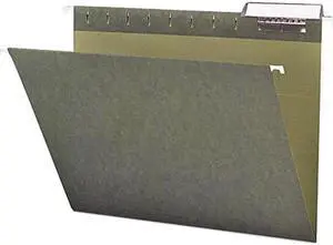 Smead 64035 Hanging Folders, 1/3 Tab, 11 Point Stock, Letter, Green, 25/Box