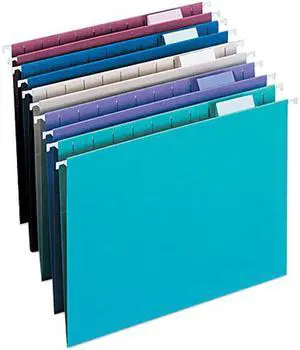 Smead 64056 Designer Assortment Hanging Folders, 1/5 Tab, 11 Point Stock, Letter, 25/Box