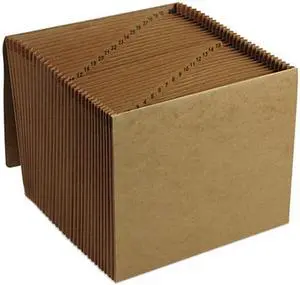 Smead 70168 1-31 Indexed Expanding Files, 31 Pockets, Kraft, Letter, Brown