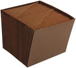 Smead 70467 1-31 Open Expanding File, 31 Pockets, Letter, Leather-Like Redrope