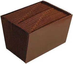 Smead 70469 1-31 Open Expanding File, 31 Pockets, Legal, Leather-Like Redrope