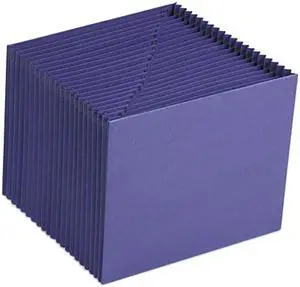 Smead 70721 Heavy-Duty A-Z Open Top Expanding Files, 21 Pockets, Letter, Purple
