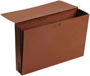 Smead 71076 5 1/4 Inch Expansion Wallet, 15 x 10, Redrope