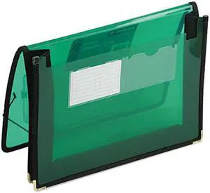Smead 71951 2 1/4 Inch Expansion Wallet, Poly, Letter, Translucent Green