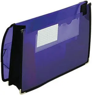 Smead 71952 2 1/4 Inch Expansion Wallet, Poly, Letter, Translucent Purple